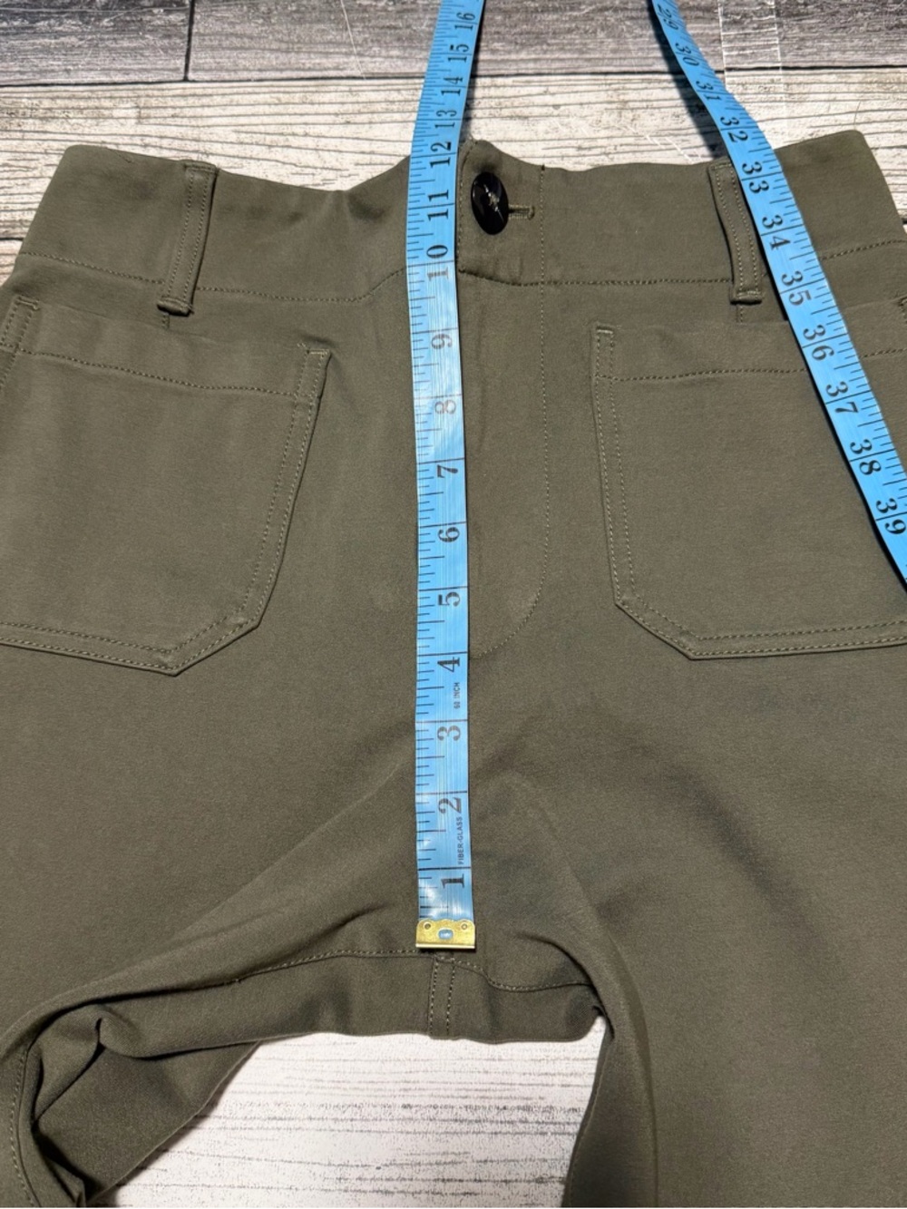 Maeve Anthropologie The Colette Wide Leg Crop Pants Women’s 28 Green Inseam 23.5 - Picture 3 of 9